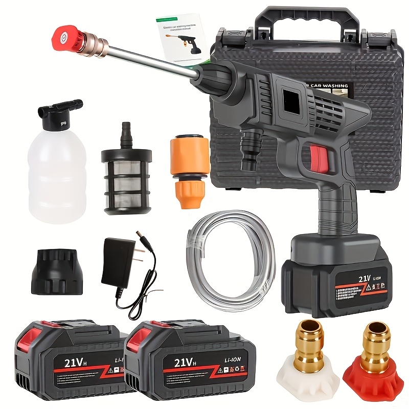 Power Tools Green Color - Idropulitrice ad Alta Pressione, Batteria Ricaricabile,