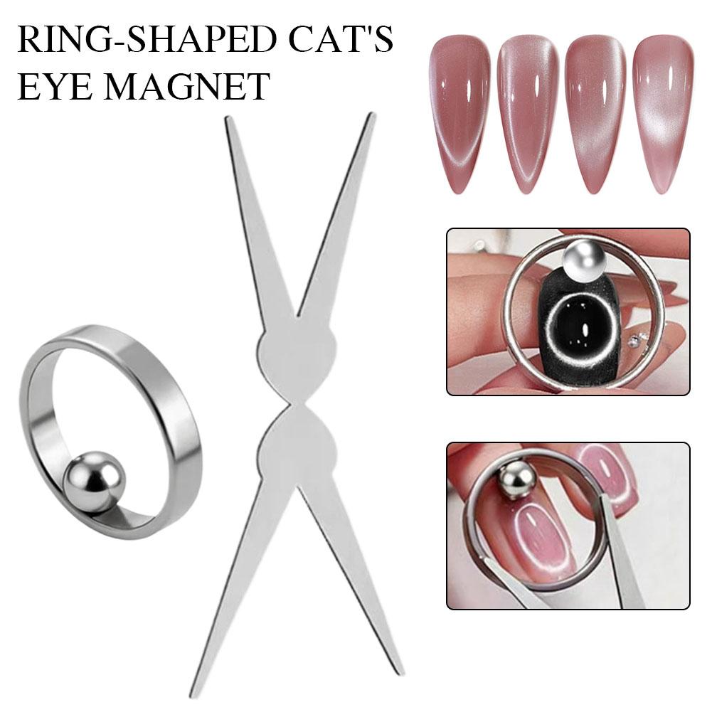 Power Tools Cat - Magnete rotondo per nail art, effetto