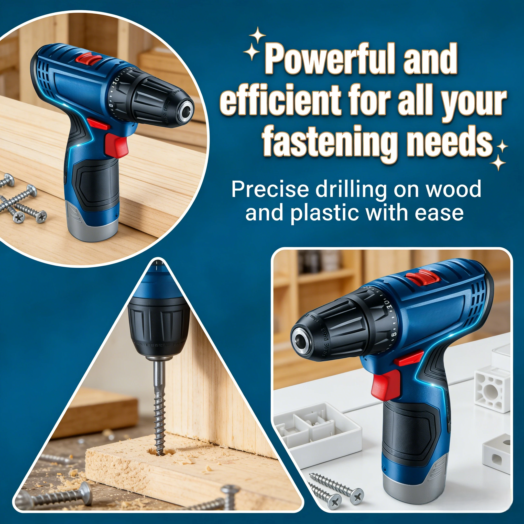 Power Tools Kit Set - Trapano Elettrico Bosch GSR 120-LI 12V
