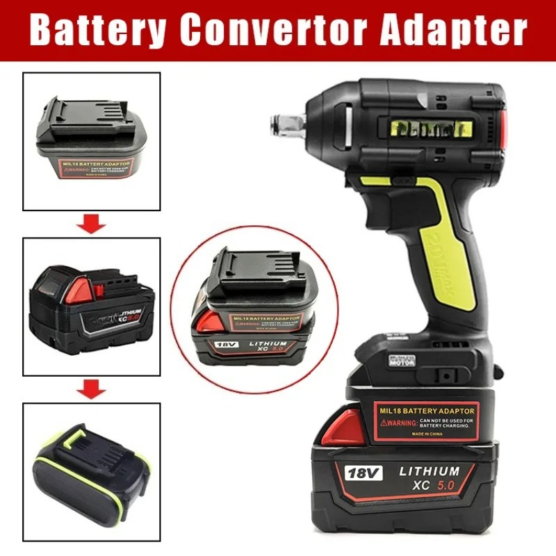 Power Tools Green Color - Convertitore adattatore batteria per batterie agli