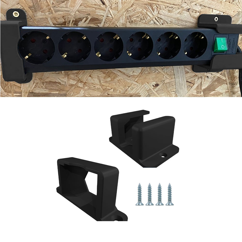 Power Tools Display Rack - Supporto per Multipresa con 4 Viti,