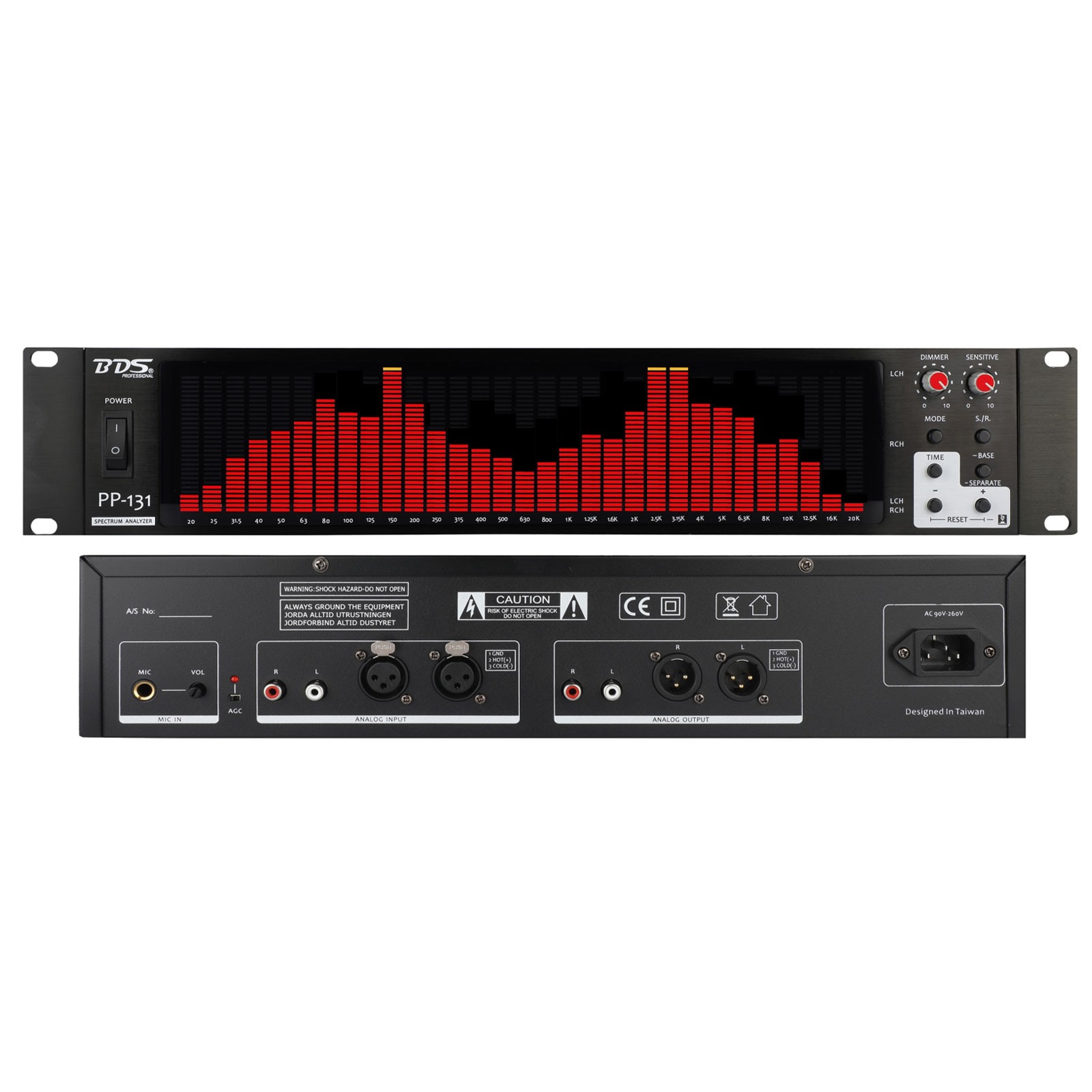 Power Tools Display Rack - BDS PP-131 Analizzatore di spettro audio