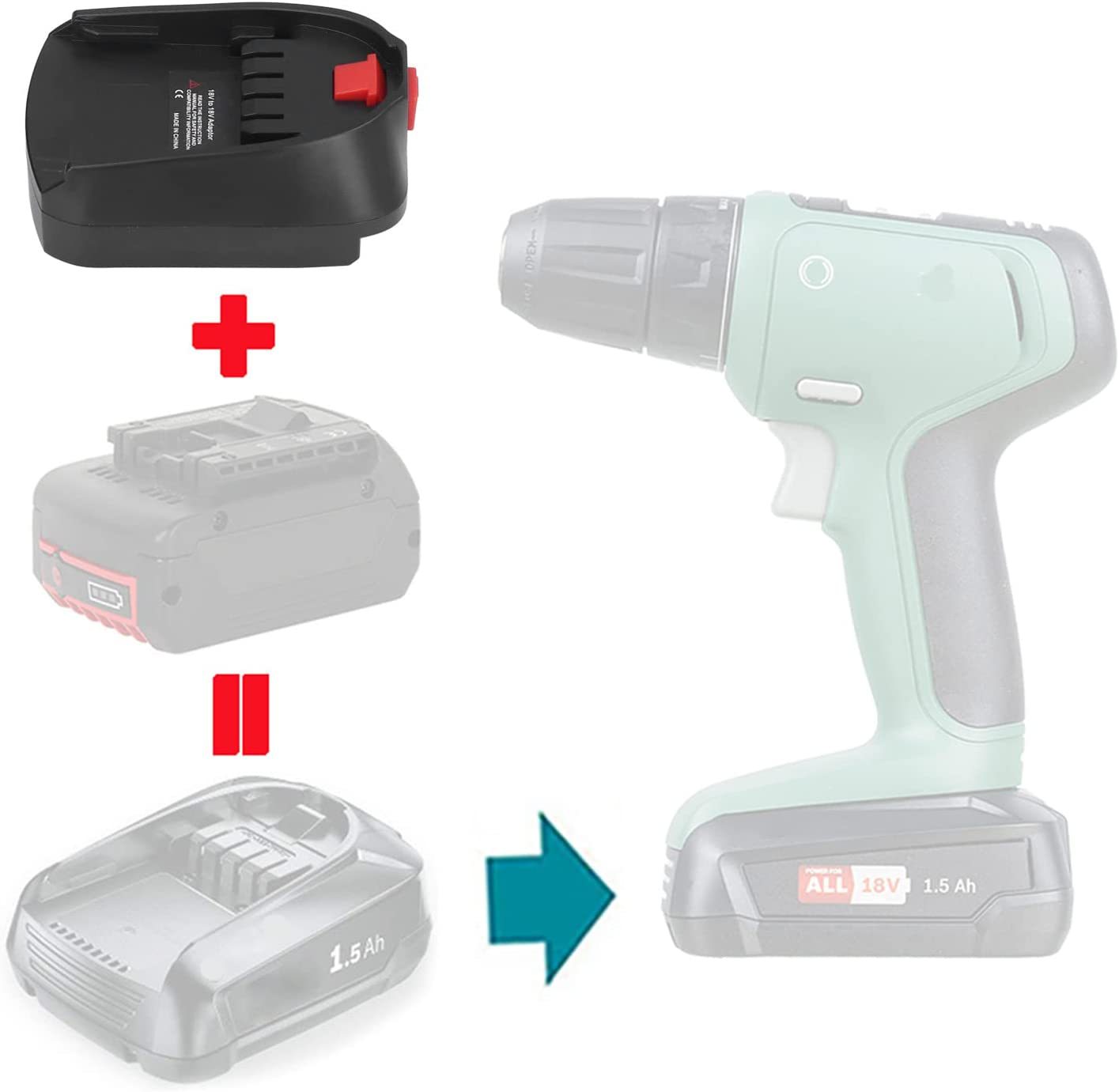 Adattatore batteria da utilizz - Power Tools Green Color recensione e prezzo