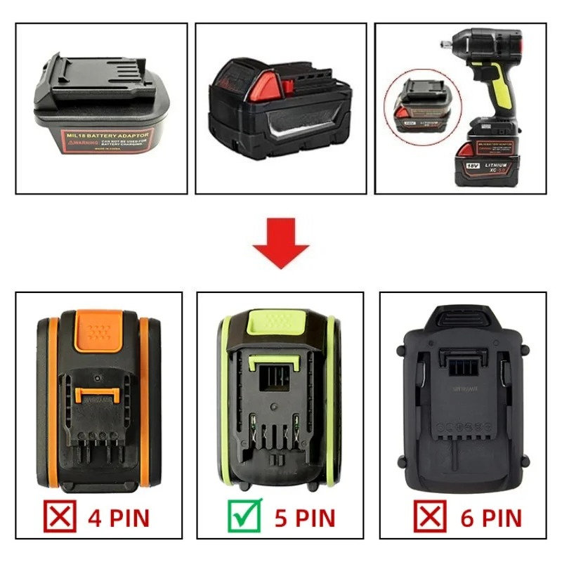 Convertitore adattatore batter - Power Tools Green Color recensione e prezzo
